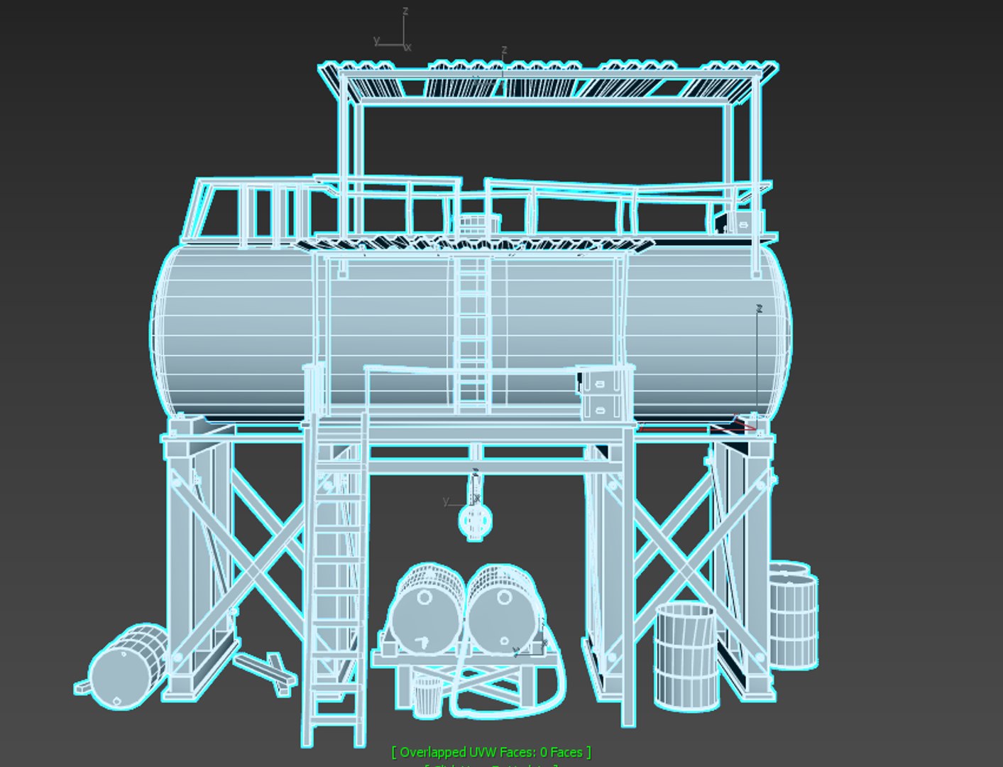 Post-Apocalyptic Oil Station 3D Model - TurboSquid 1714746