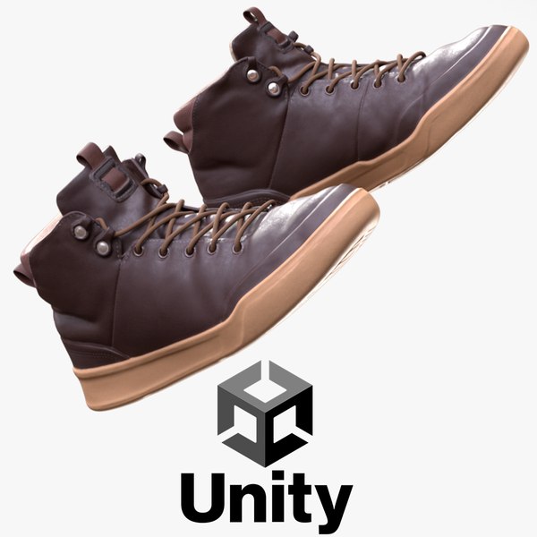 3D Shoes 6 - Male Female - Rigged Humanoid Skeleton