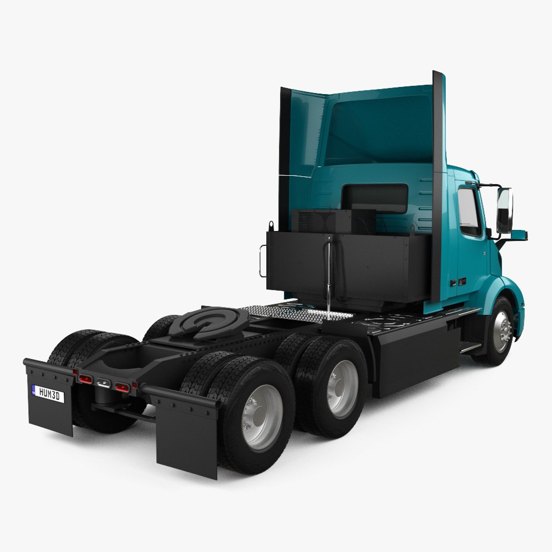 Volvo FMX Day Cab Chassis Truck 4-axle 2020 3D model
