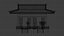 Japanese Teahouse Garden Structures Viewing Pavilions Low-poly 3D model