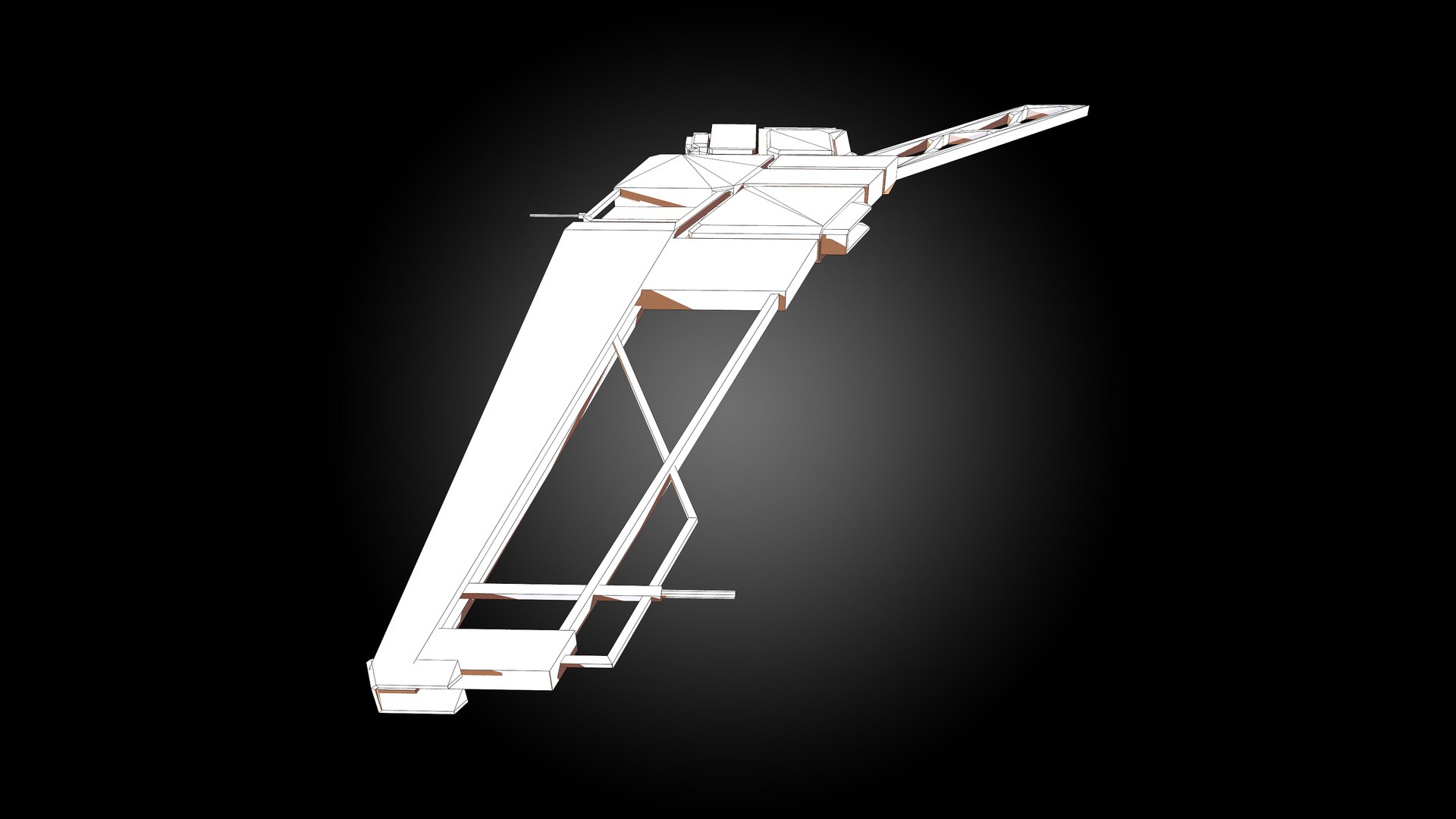3D Wing Frame B - TurboSquid 1716516