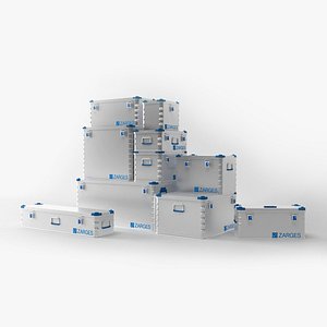 3D model Zarges box set