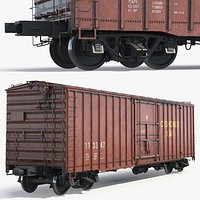 Sliding Door Ribbed Boxcar Used