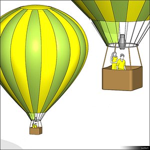 Hot Air Balloon 00555se