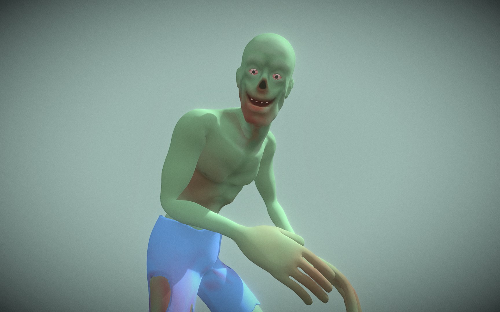 3D Model Zombie - Male - Animated - TurboSquid 2148263