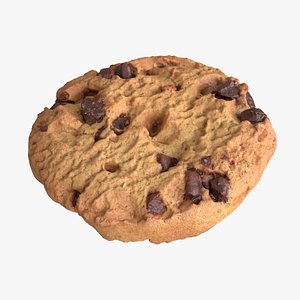 3D chocolate chip cookie
