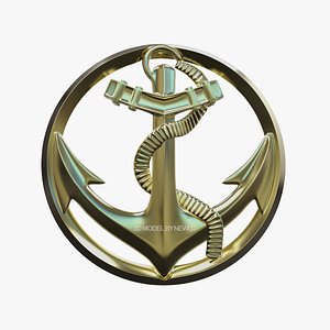 French Marine Troop Military Badge