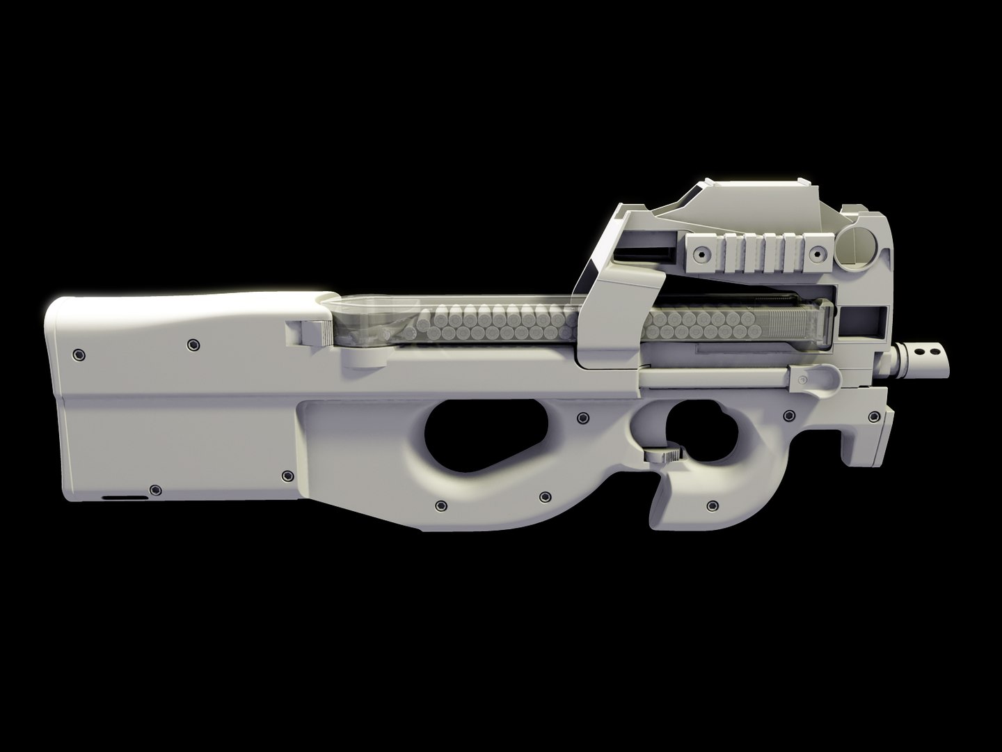 fn p90 3d model