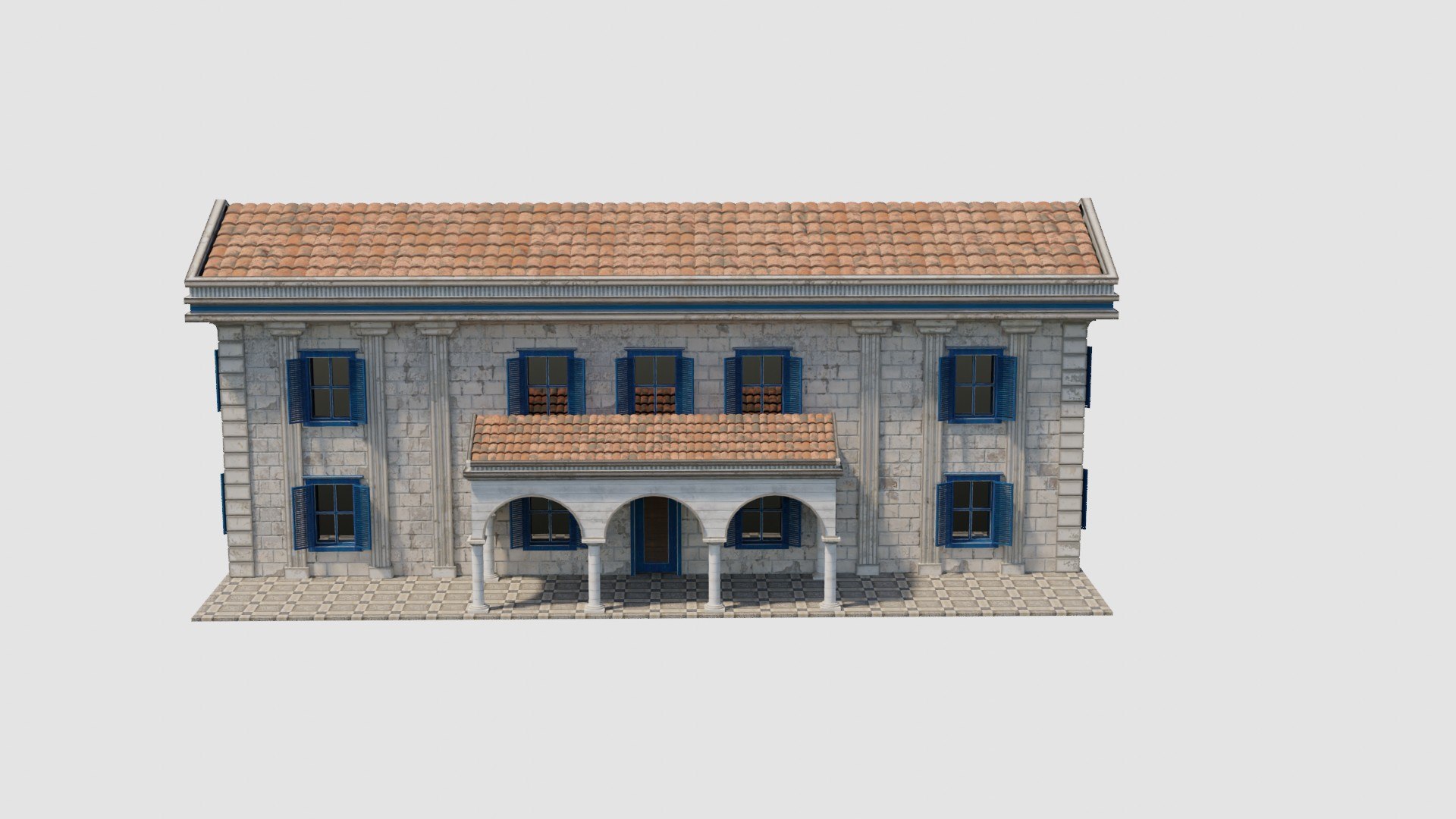 3D Ancient Roman House 03 Model - TurboSquid 2189762