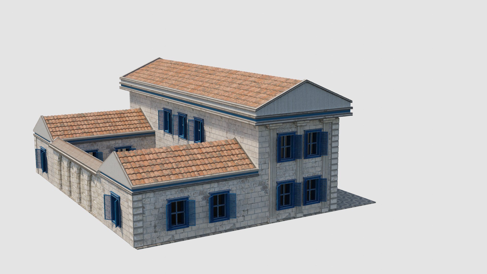 3D Ancient Roman House 03 Model - TurboSquid 2189762
