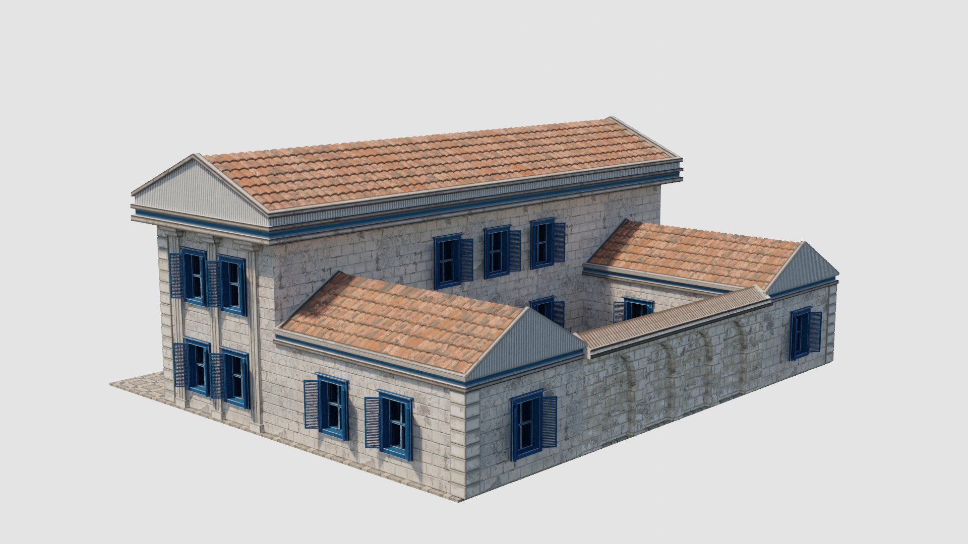 3D Ancient Roman House 03 Model - TurboSquid 2189762