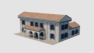 3D Ancient Roman House 03 model