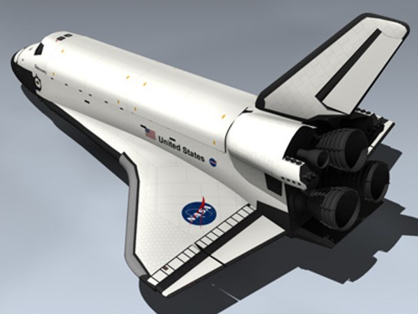 3d space shuttle discovery model