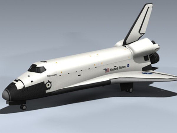 3d space shuttle discovery model