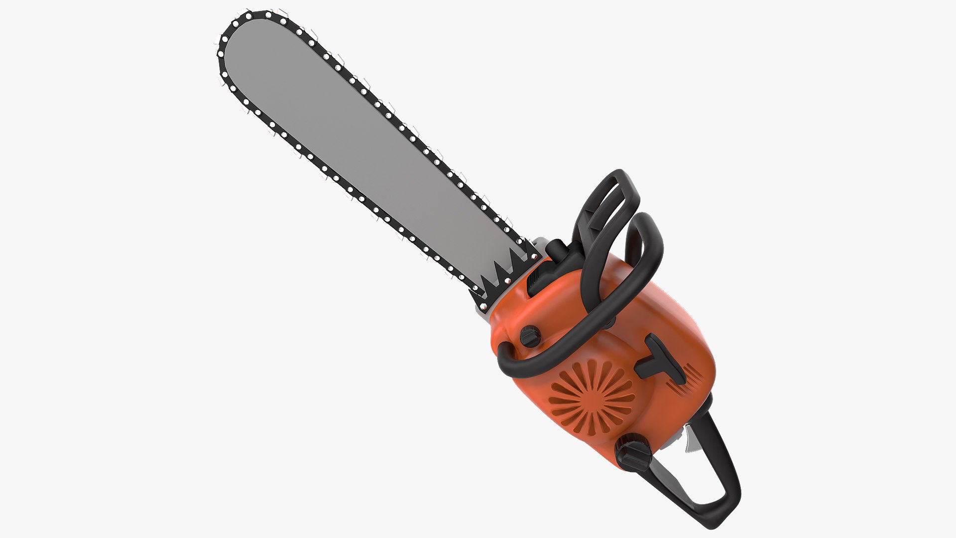 Cartoon Chainsaw 3D model preview