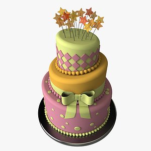 3ds stylized cake