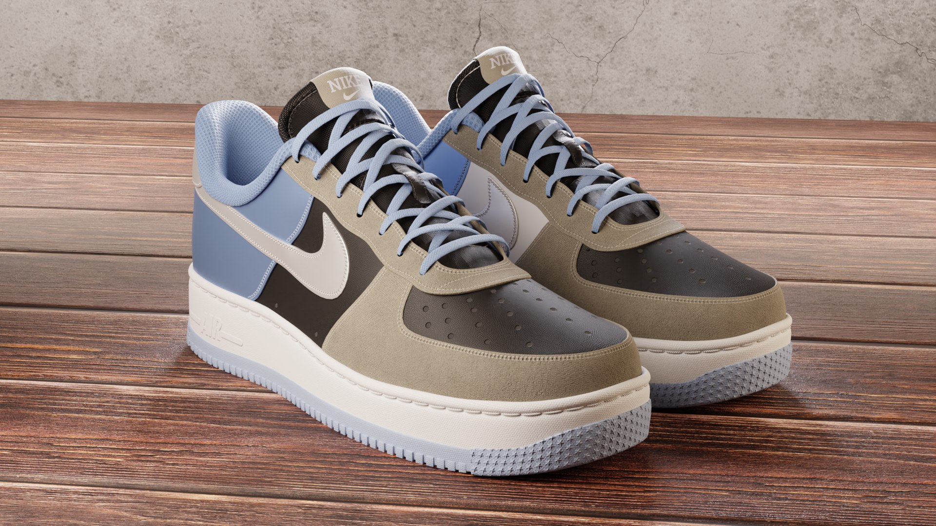 Nike Air Force 1 Custom | 3D model