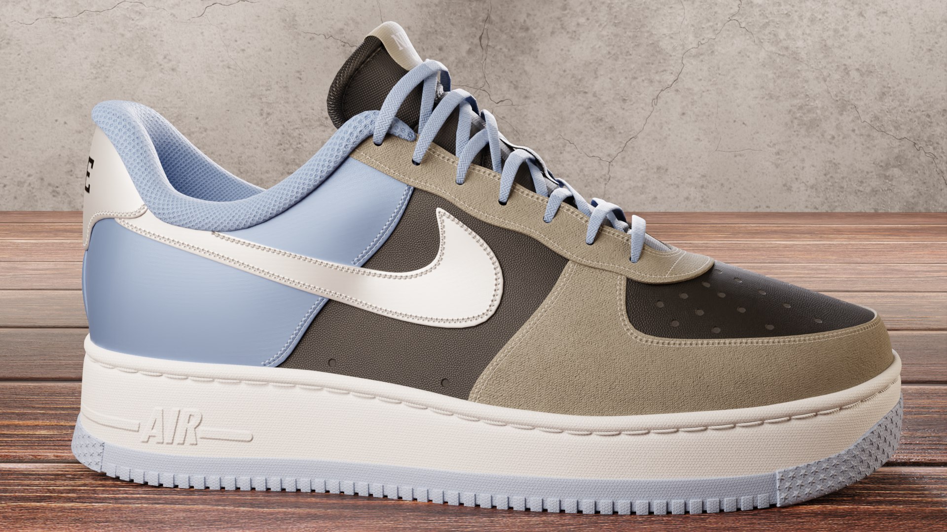 air force 1 custom 3d