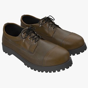 3d model men boots modeled