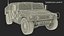 3D Military Off Road Utility Vehicle Humvee