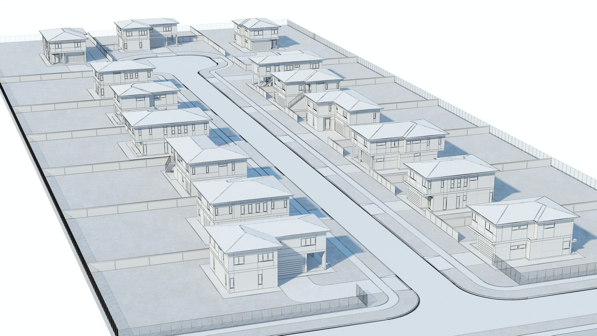 Single Family House- Condominium 3D Model - TurboSquid 2242264