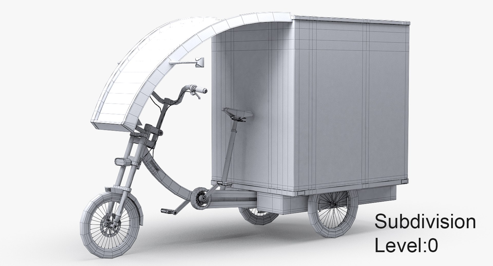 Cargo Delivery Bike 3D Model - TurboSquid 1459582