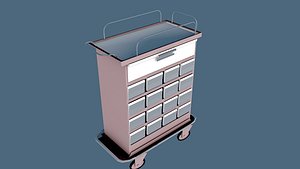 MEDICINE TROLLEY 3D model