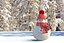 3D snowmans snow