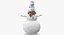 3D snowmans snow