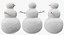 3D snowmans snow