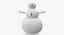 3D snowmans snow