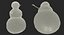 3D snowmans snow