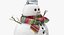 3D snowmans snow