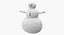 3D snowmans snow