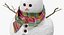 3D snowmans snow