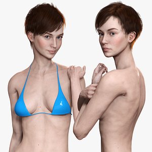 Mariya - Realistic Skinny Woman Base Mesh