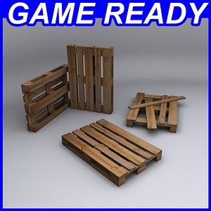 ready pallet europallet eur 3d 3ds