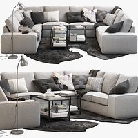 Ikea KIVIK 7-seat U-shaped sofa