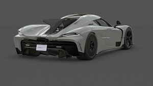 2021 Koenigsegg Jesko Absolut 3D Model Ultimate Speed Machine 3D model