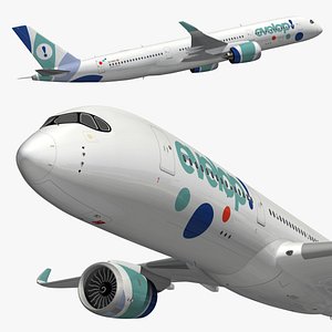 Airbus A350 Evelop Airlines 3D model