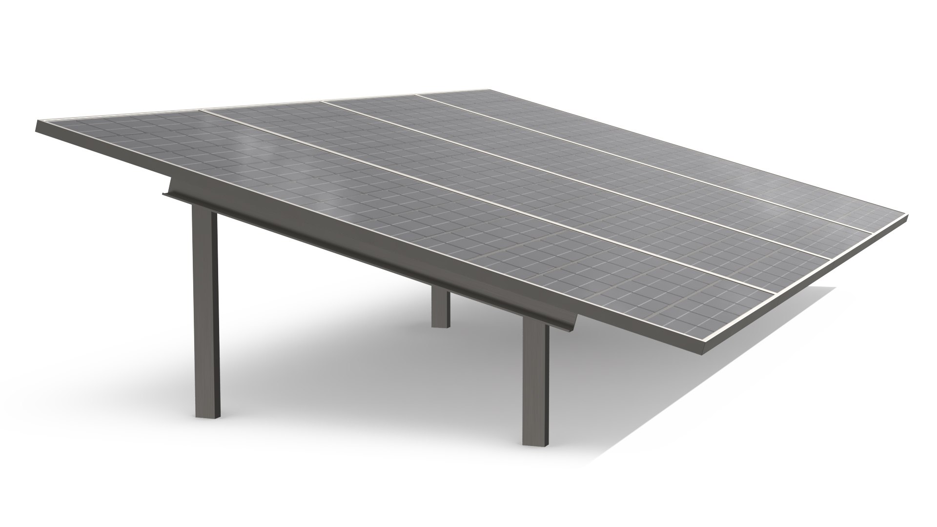 Infrastructure Building With Circular Solar Array 3D Model - TurboSquid ...