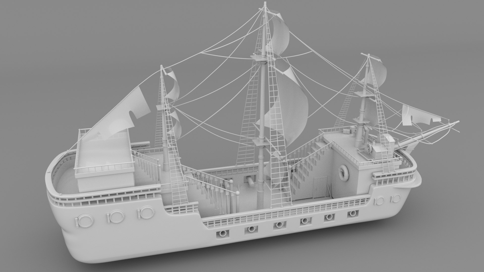 Pirate Ship 3D Model - TurboSquid 1574185