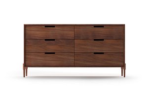 3D model wooden chest drawers