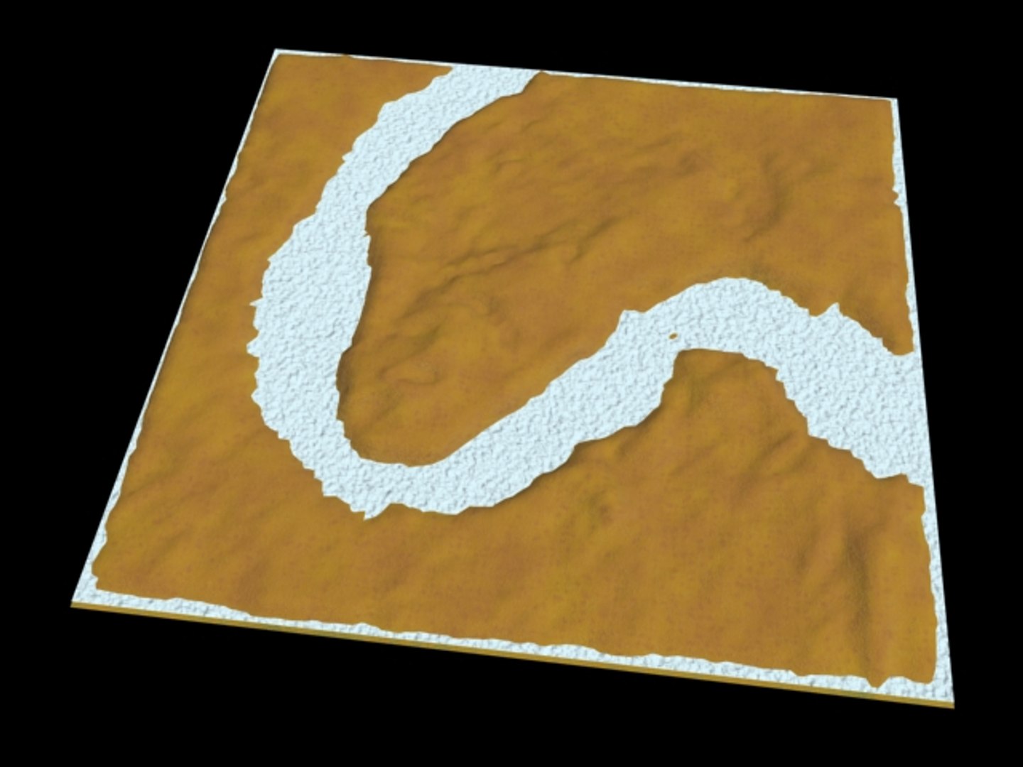 River Valley Terrain Landscape 3d Max