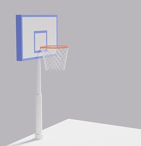 Cartoon Simple Basketball Hoop