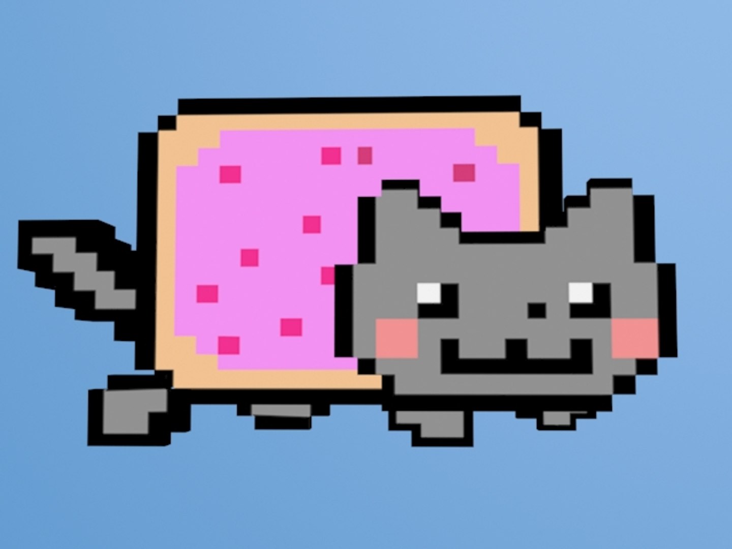 3d 3ds nyan cat