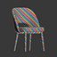 eichholtz dining chair cliff 3D model