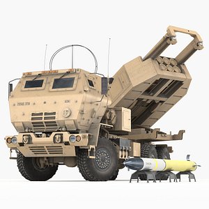 m142 himars army truck 3D model