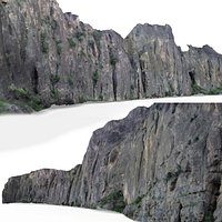 Photogrammetry scanned Mountain Rock
