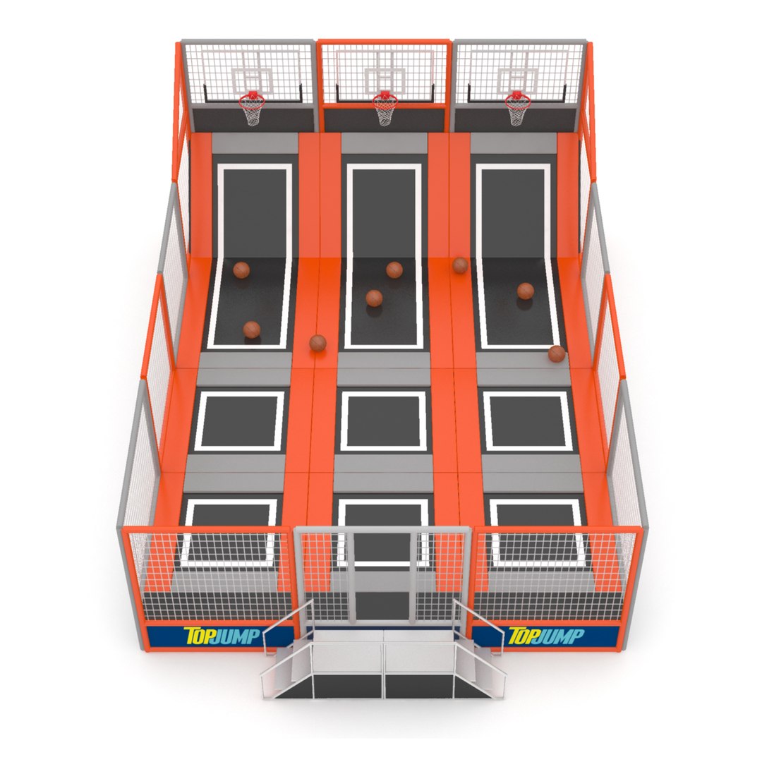 Trampoline 3D Model - TurboSquid 2068896